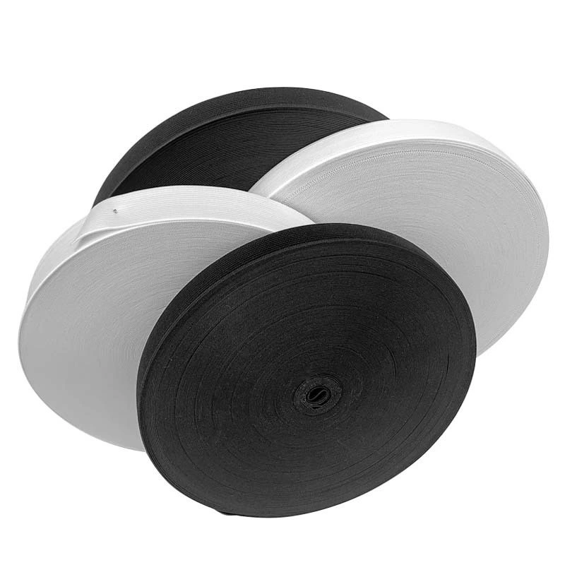 Manufacturers Selling Polyester High Elastic Webbing Knitted Flat Wide High Elastic Rubber Band Clothing Accessories Elastic Band