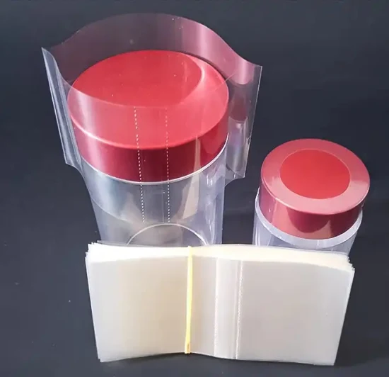 Plástico POF PVC Pet Termorretráctil Banda Clear Shrink Wrap Film Manga para botella